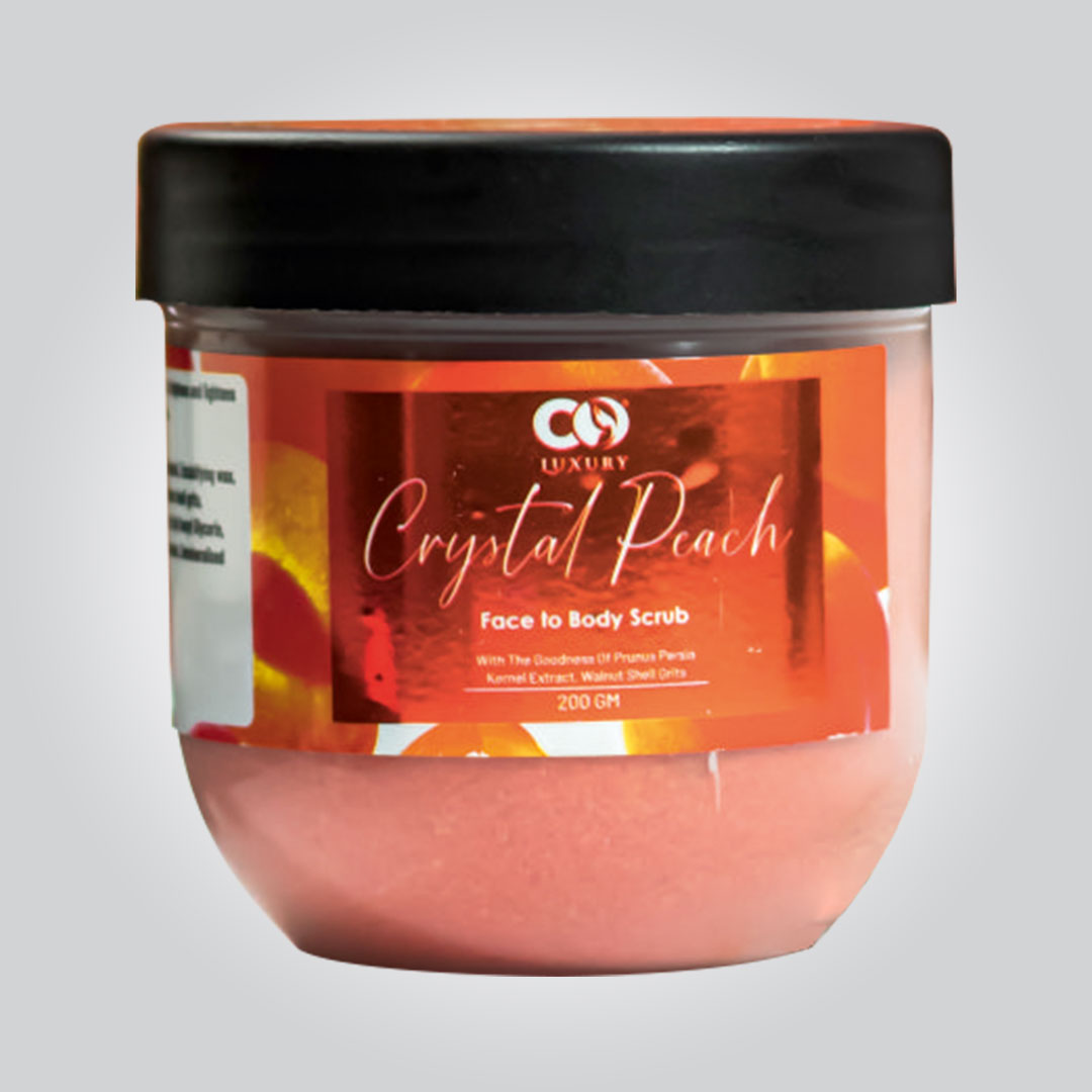 Crystal Peach Face & Body Scrub